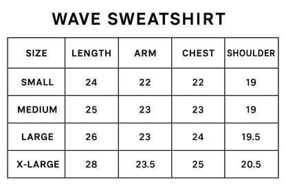 Wave Canvas Sweatshirt