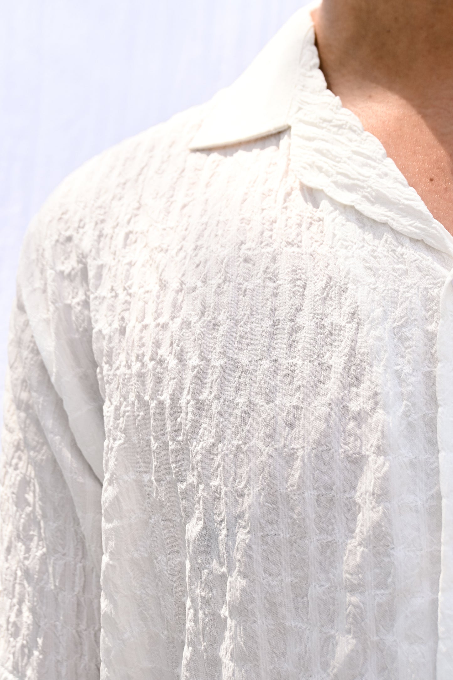 Ivory Textured Shirt