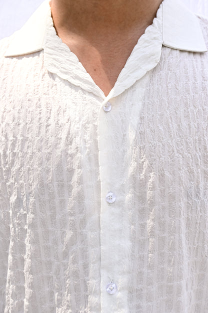 Ivory Textured Shirt