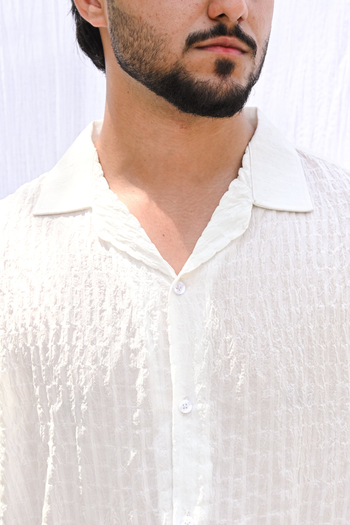 Ivory Textured Shirt