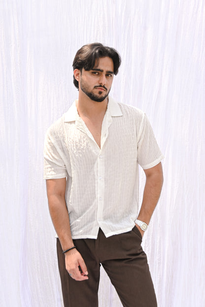Ivory Textured Shirt