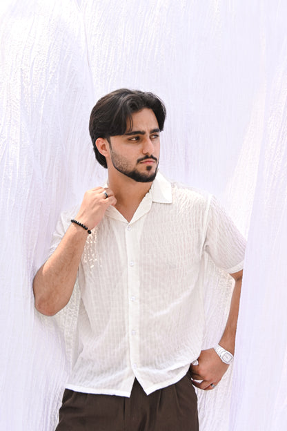 Ivory Textured Shirt