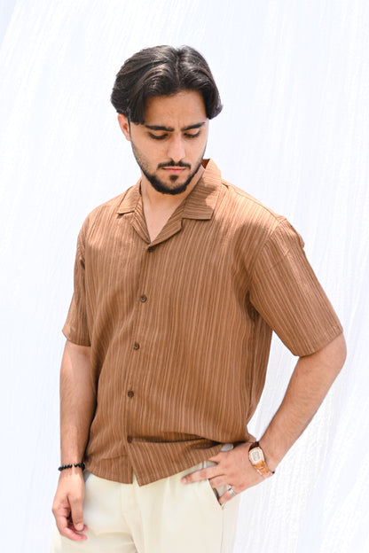 Cocoa Textured Shirt