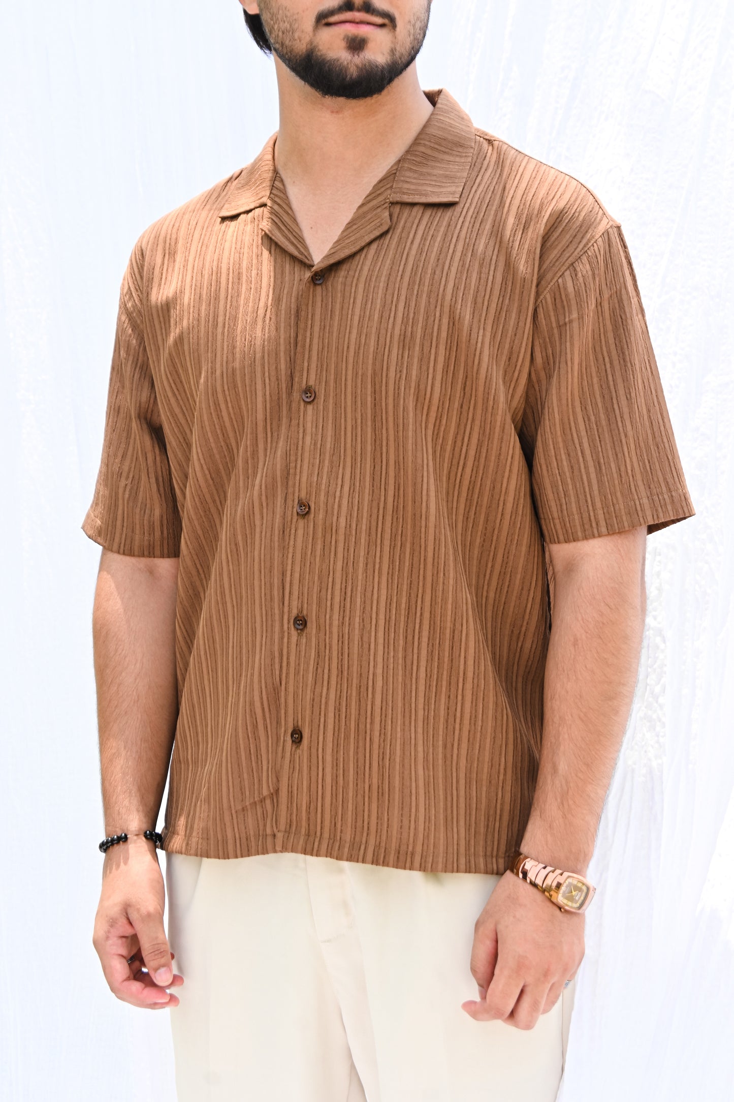 Cocoa Textured Shirt