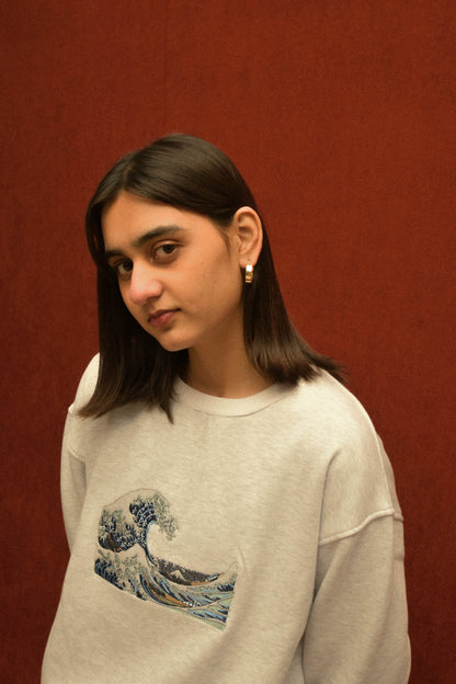 Wave Canvas Sweatshirt