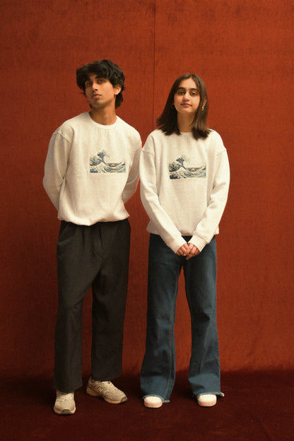 Wave Canvas Sweatshirt