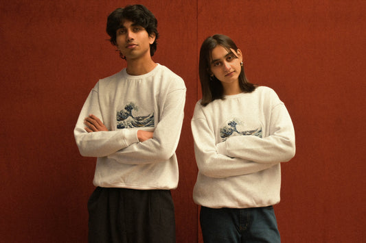Wave Canvas Sweatshirt
