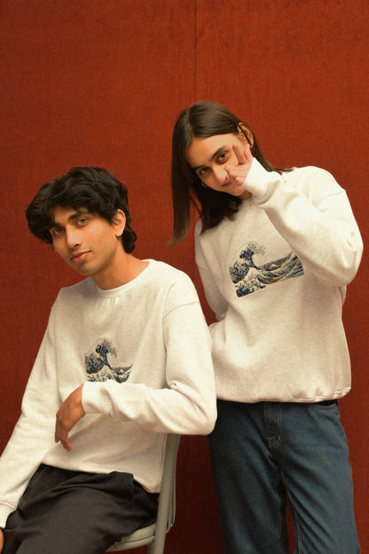 Wave Canvas Sweatshirt