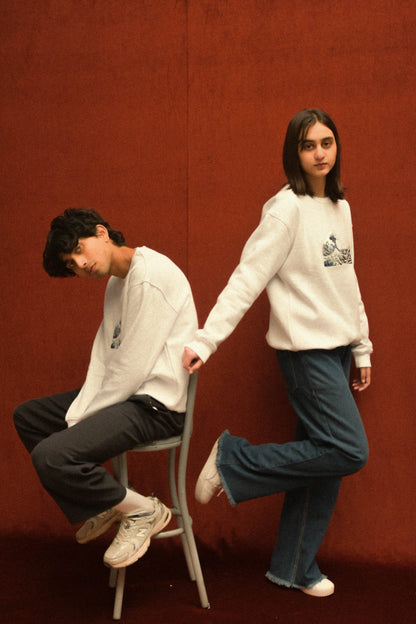 Wave Canvas Sweatshirt