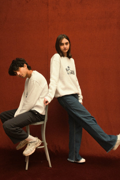Wave Canvas Sweatshirt