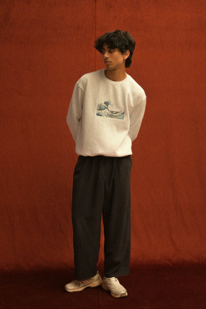 Wave Canvas Sweatshirt
