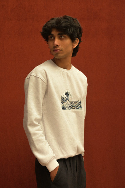 Wave Canvas Sweatshirt