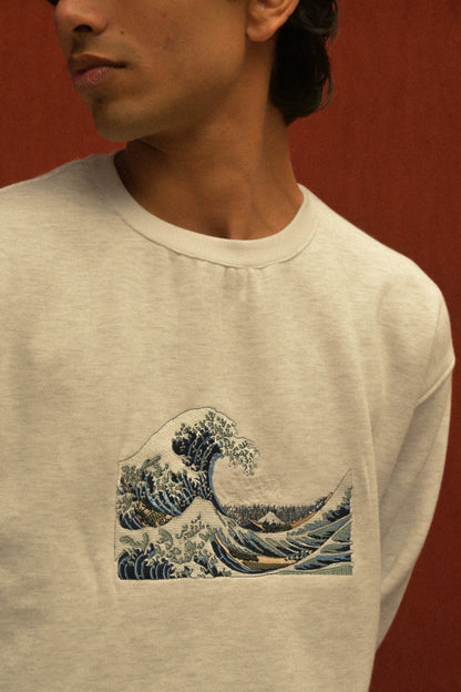 Wave Canvas Sweatshirt