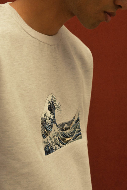 Wave Canvas Sweatshirt